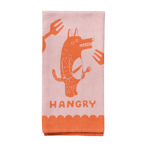 Blue Q Woven Dish Towel - Hangry