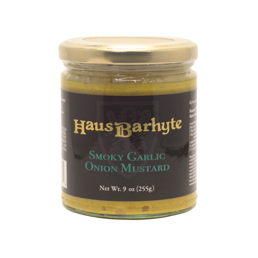 Haus Barhyte Smoky Garlic Onion Mustard 9 oz