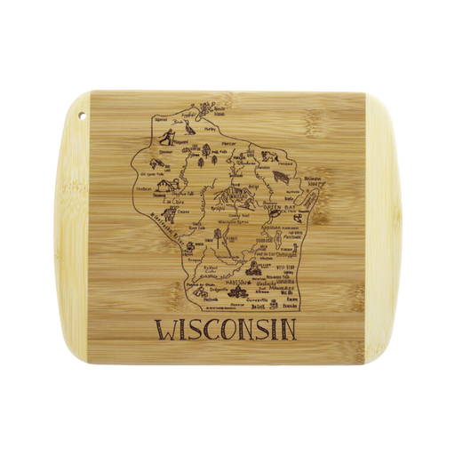 Totally Bamboo Slice of Life Wisconsin Cutting Board