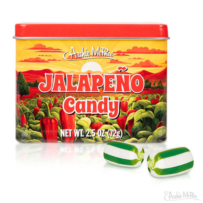 Archie McPhee Jalapeño Candy Tin