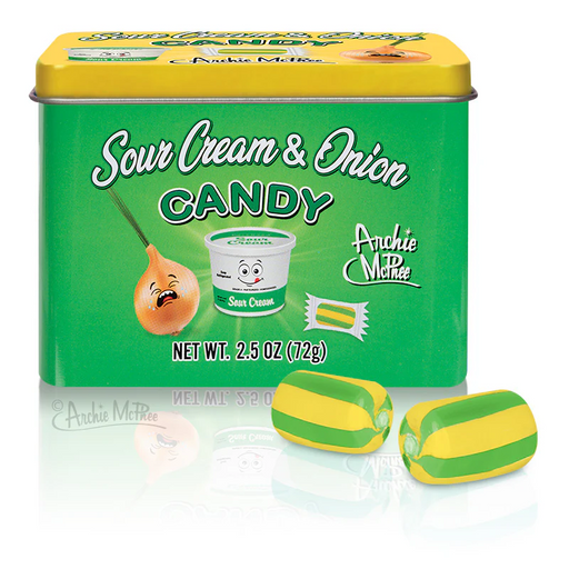 Archie McPhee Sour Cream & Onion Candy Tin
