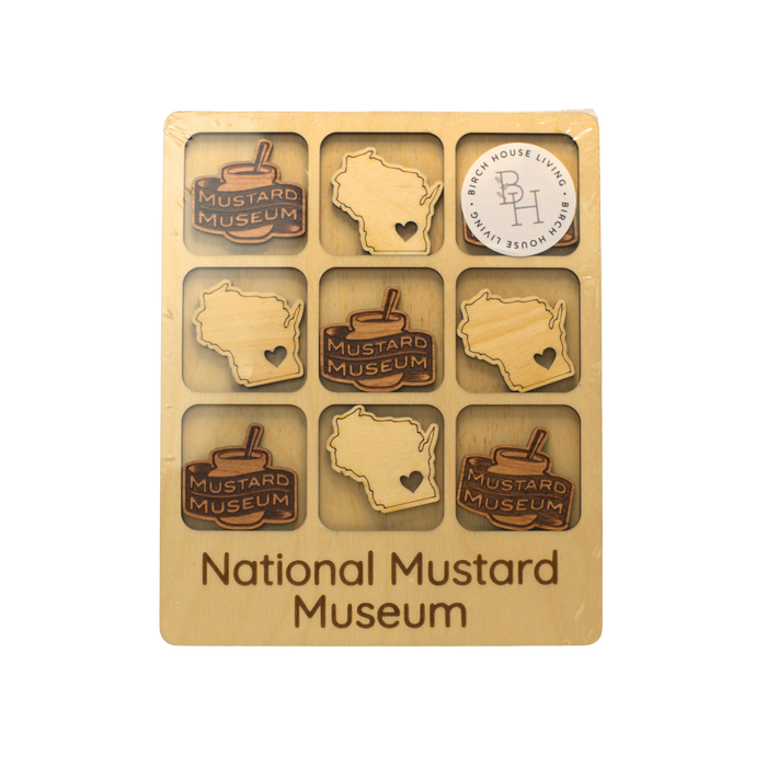 Birch House Living Handcrafted Tic-Tac-Toe Game Mustard Museum