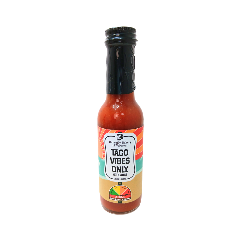 Butterfly Bakery Taco Vibes Only Hot Sauce