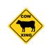 Cow Crossing Aluminum Sign