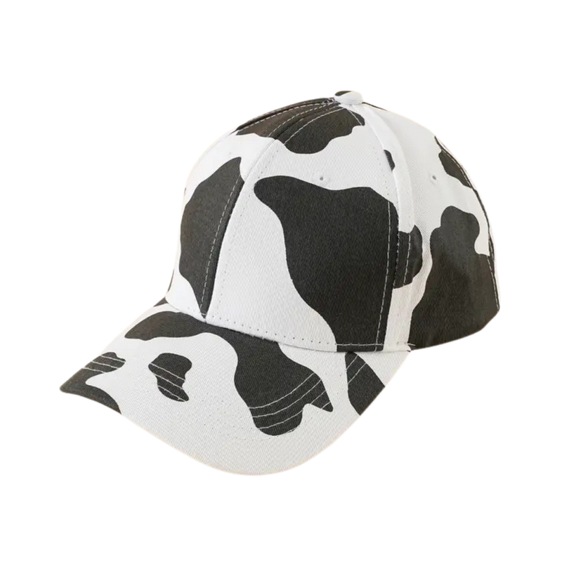 Cow Print Baseball Cap