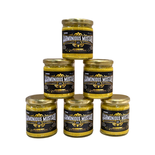 Custom Label Mustard in Glass Jars (Case of 12)