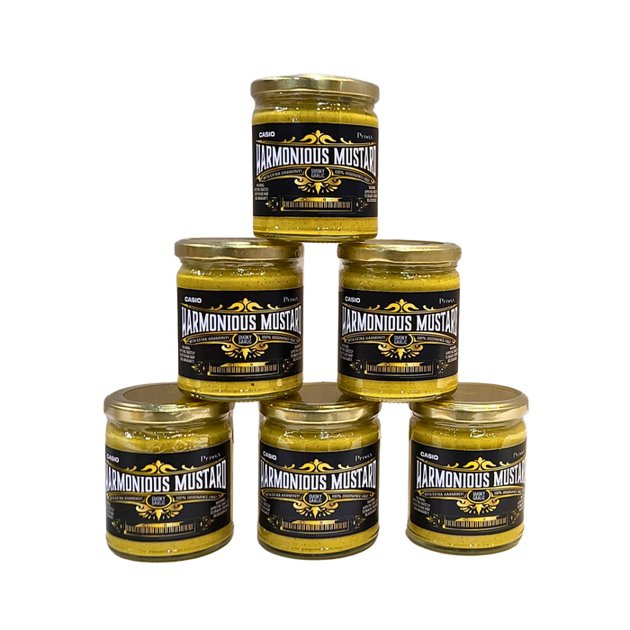 Custom Label Mustard in Glass Jars (Case of 12)