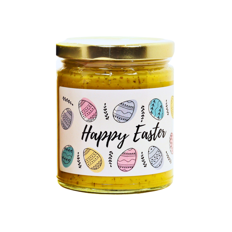 Easter Greeting Card Mustard - Eggs