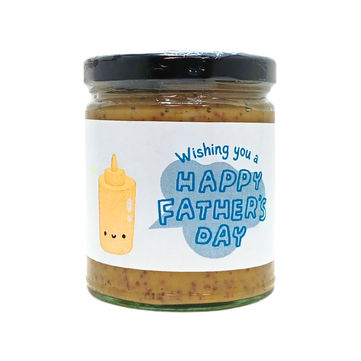 Father's Day Greeting Card Mustard - Mustard Cartoon