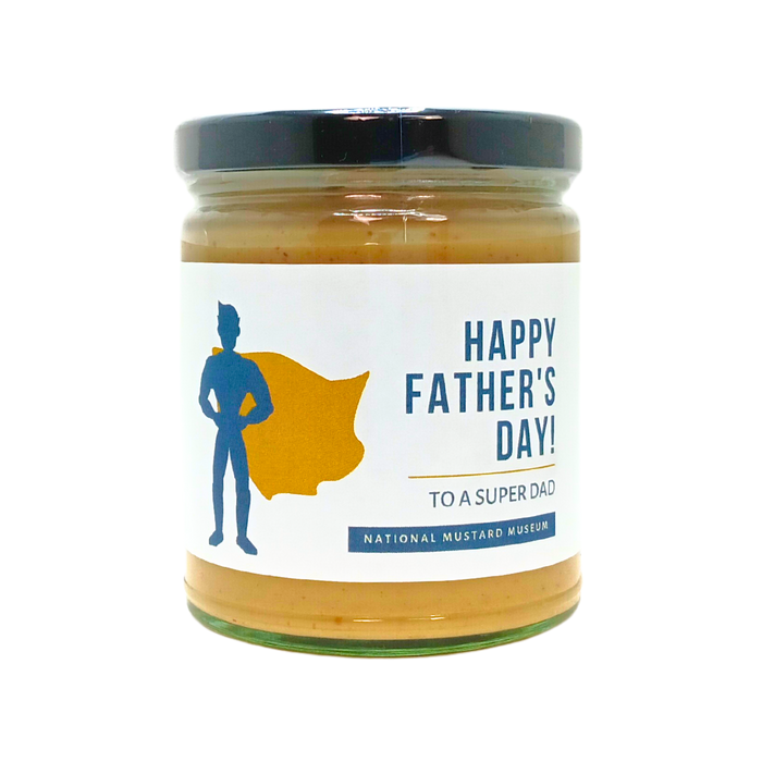 Father's Day Greeting Card Mustard - Super Dad