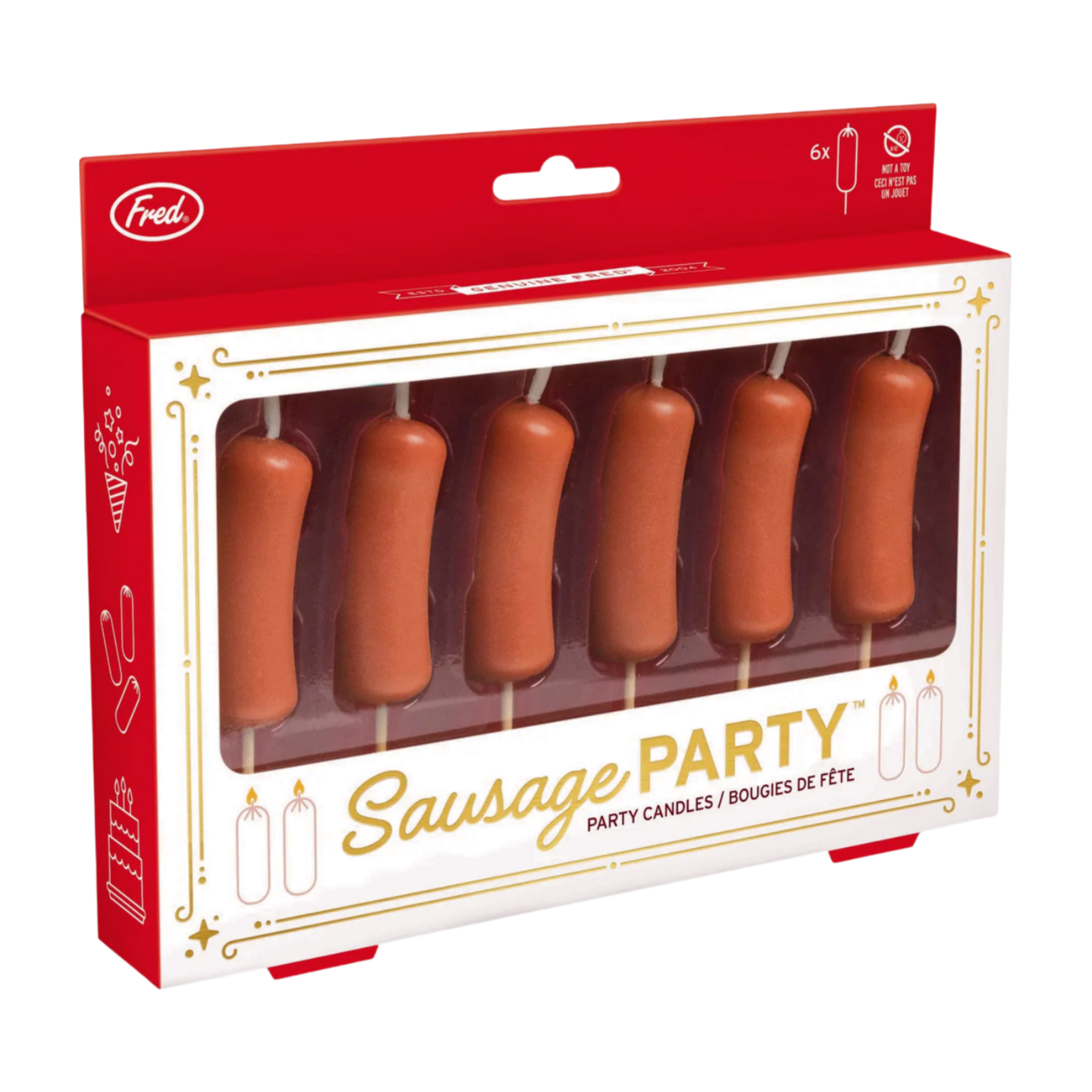 Fred Sausage Party Birthday Candles — National Mustard Museum