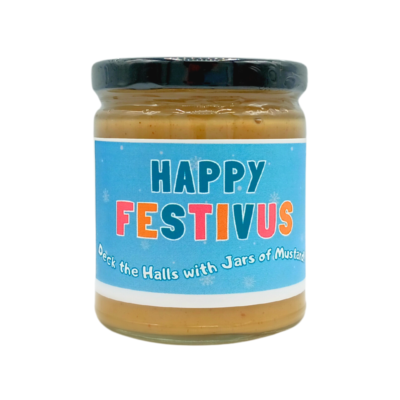 Happy Festivus Greeting Card Mustard