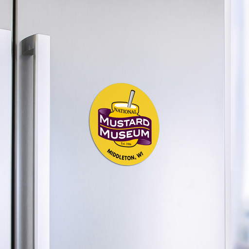 Mustard Museum Round Logo Magnet