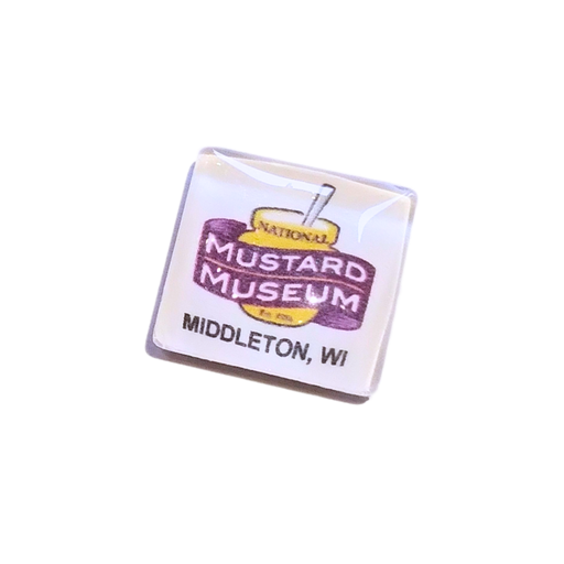 Mustard Museum Square Tile Logo Magnet