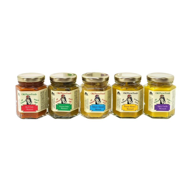 Old Pecos Foods Mustards 5-Pack Sampler