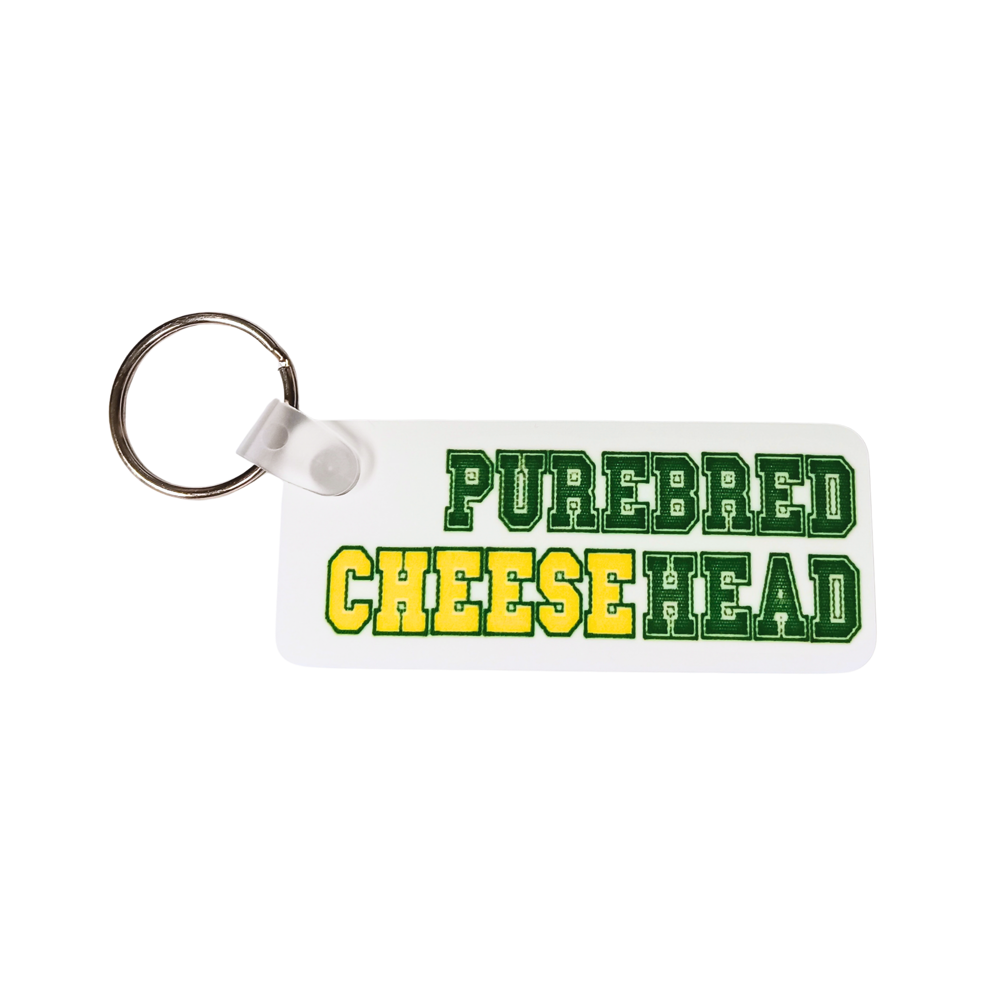 Purebred Cheesehead Wisconsin Key Chain — National Mustard Museum