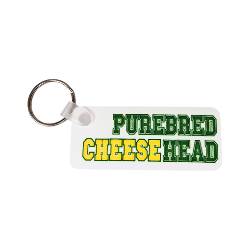 Purebred Cheesehead Wisconsin Key Chain