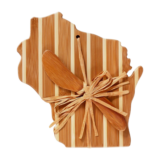 Totally Bamboo Wisconsin Serving Board with Spreader