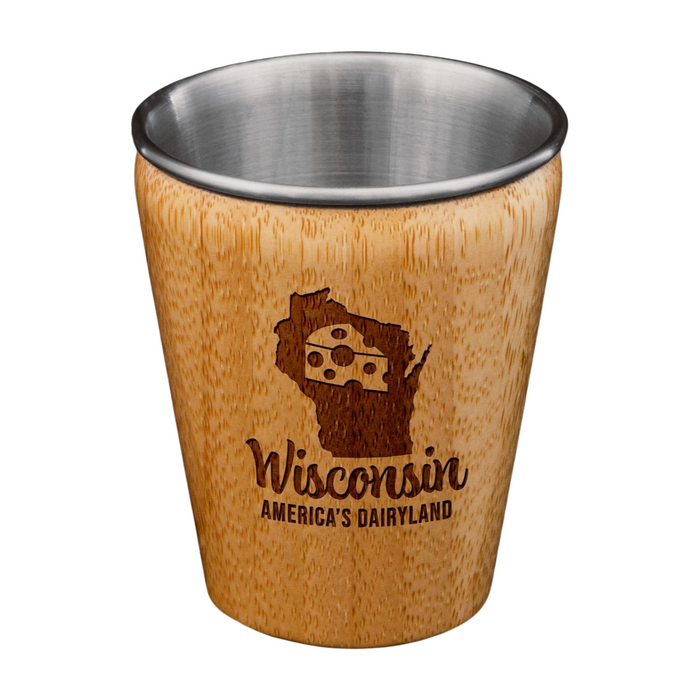 Totally Bamboo Wisconsin Shot Glass