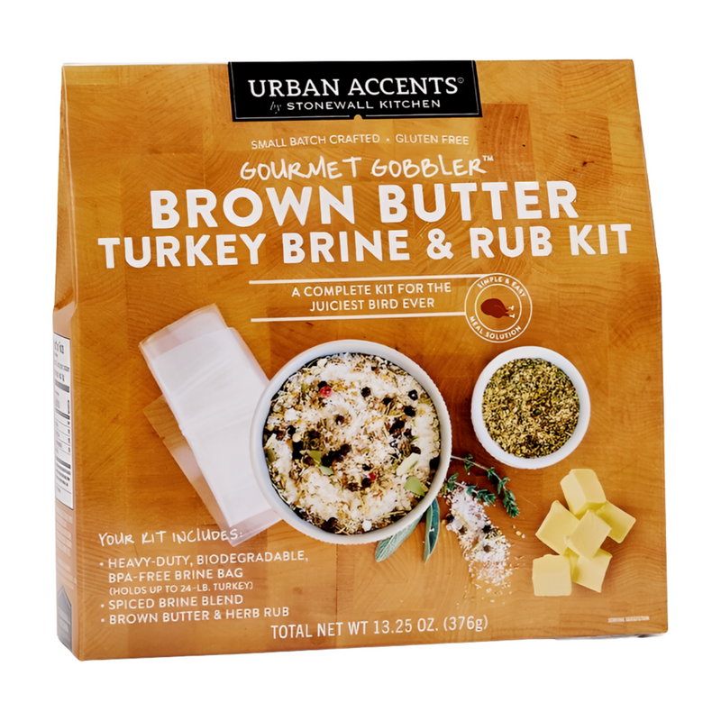 Urban Accents Brown Butter Turkey Brine & Rub Kit