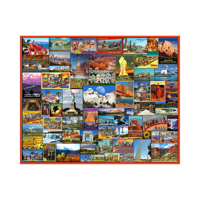 White Mountain Puzzles Best Places in America Puzzle