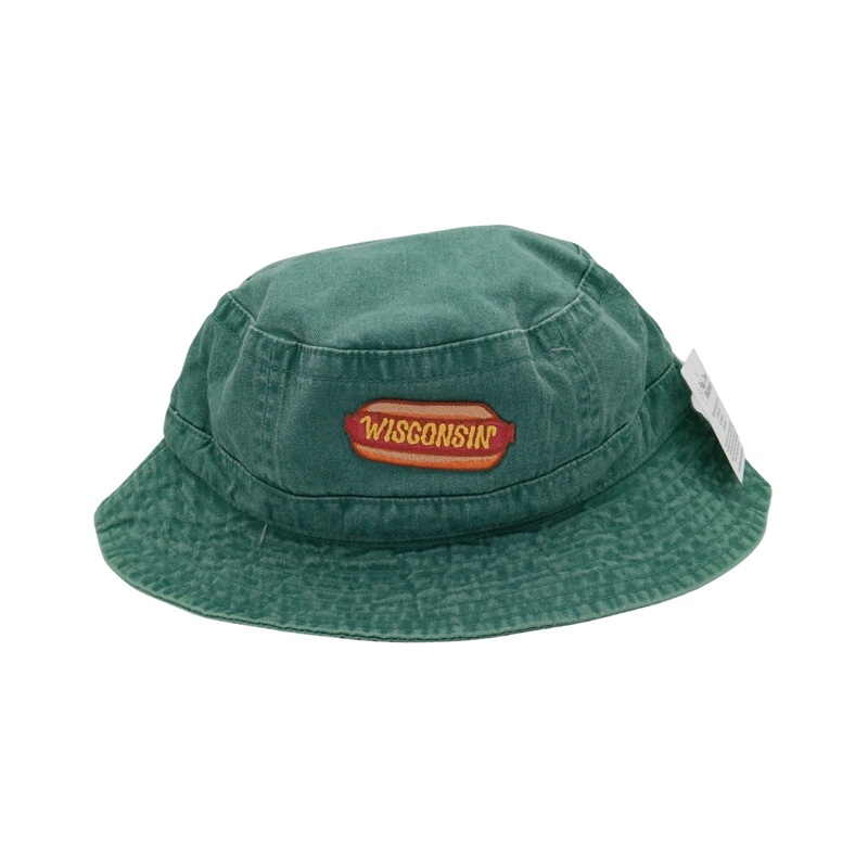 Wisconsin Hot Dog Bucket Hat (Teal)