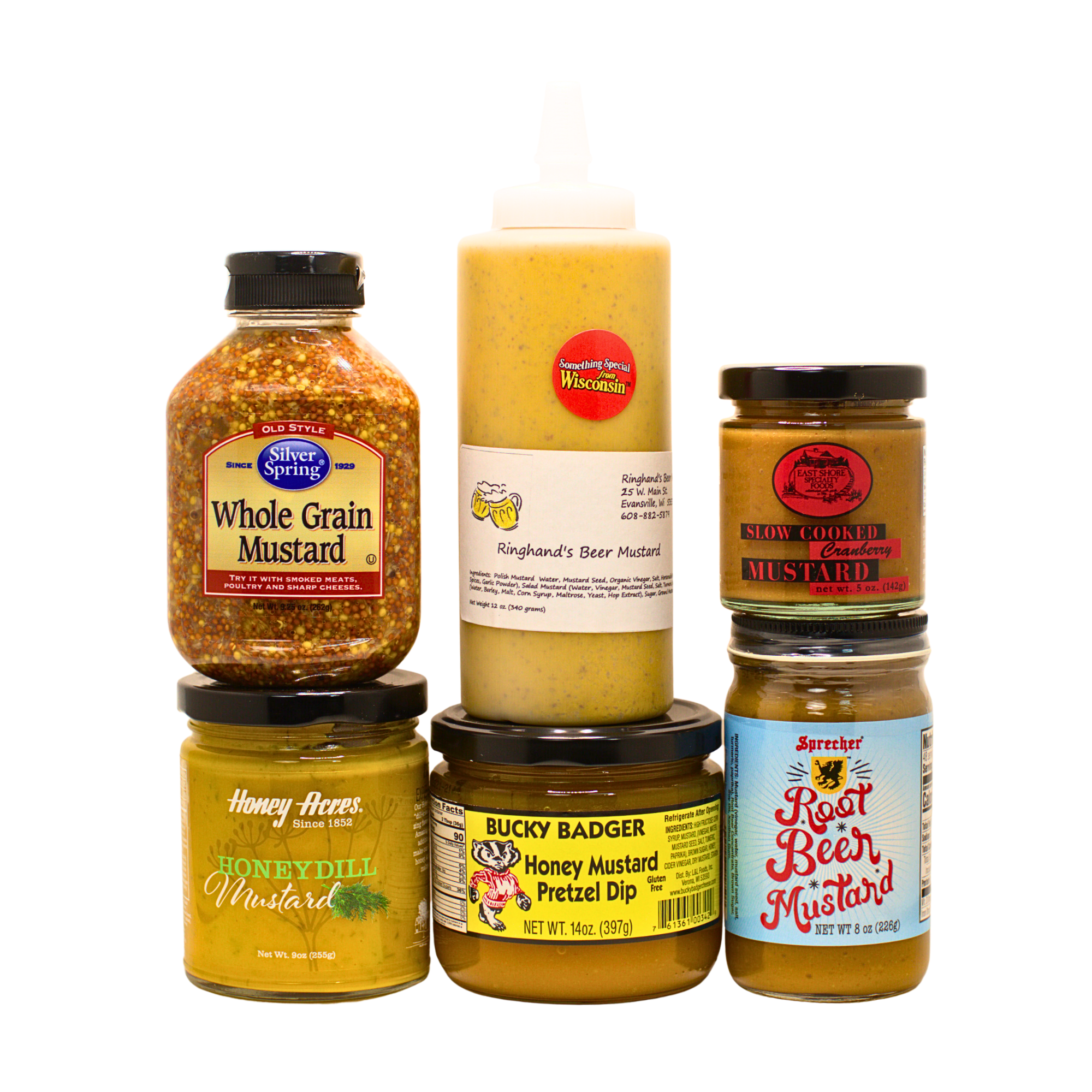 Wisconsin Six-Pack Gift Box — National Mustard Museum