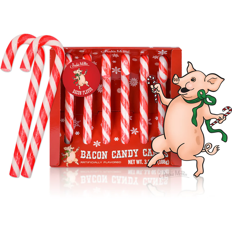 Archie McPhee Bacon Candy Canes