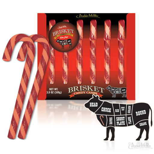 Archie McPhee Brisket Candy Canes