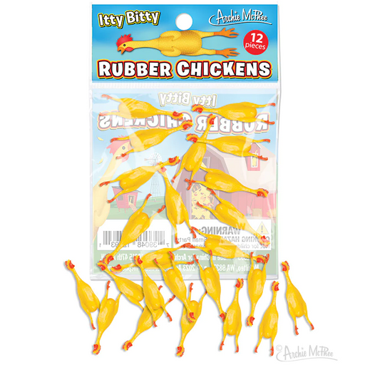 Archie McPhee Itty Bitty Rubber Chickens