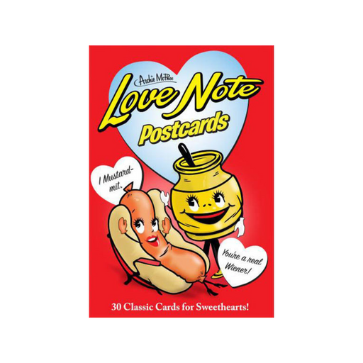 Archie McPhee Love Note Postcards Book