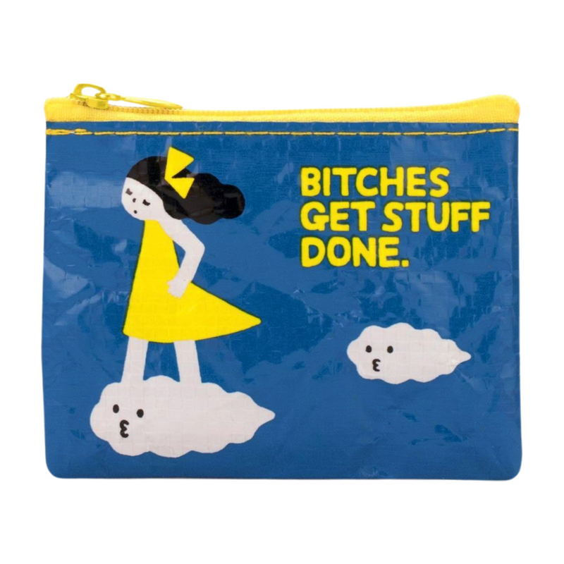 Blue Q Coin Purse - Bitches Get Stuff Done