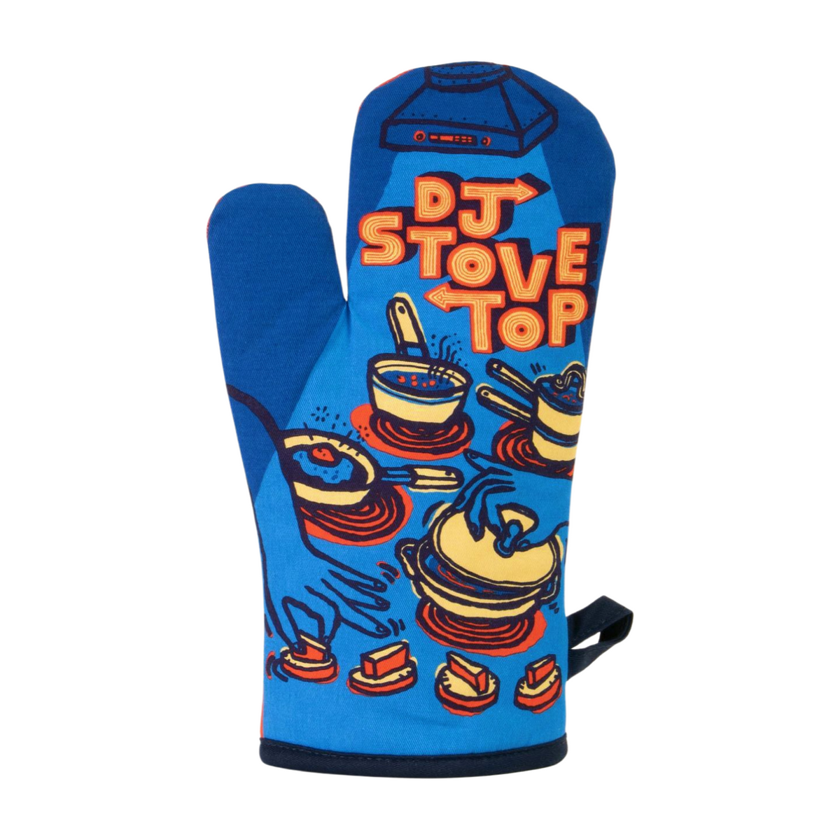 Blue Q Oven Mitt DJ Stovetop — National Mustard Museum