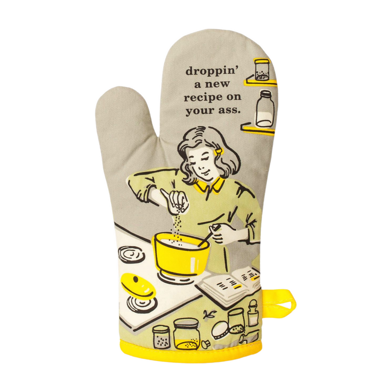 Blue Q Oven Mitt - Droppin' a New Recipe