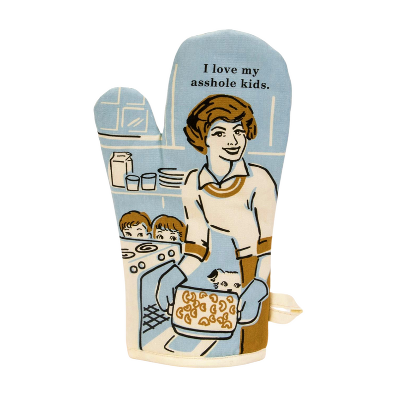 Blue Q Oven Mitt - My Asshole Kids