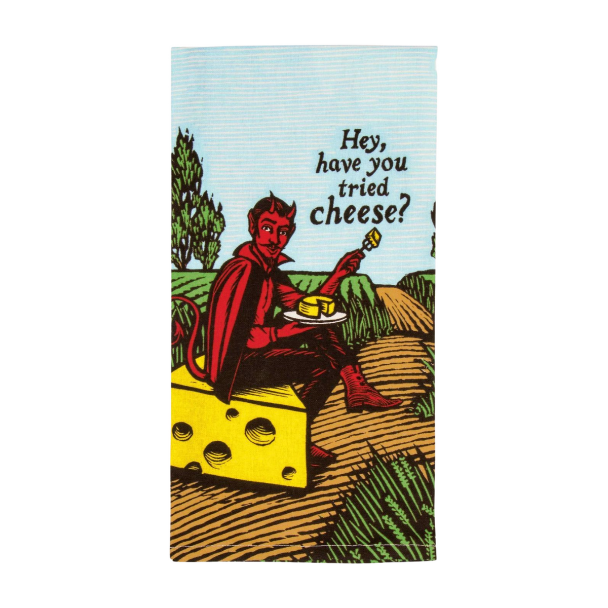 Blue Q Screen Printed Dish Towel - Have You Tried Cheese? — National  Mustard Museum