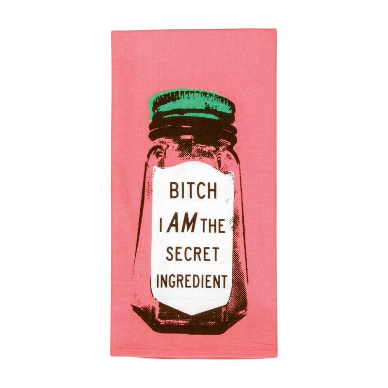 Blue Q Screen Printed Dish Towel - Secret Ingredient