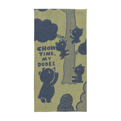 Blue Q Woven Dish Towel - Chow Time