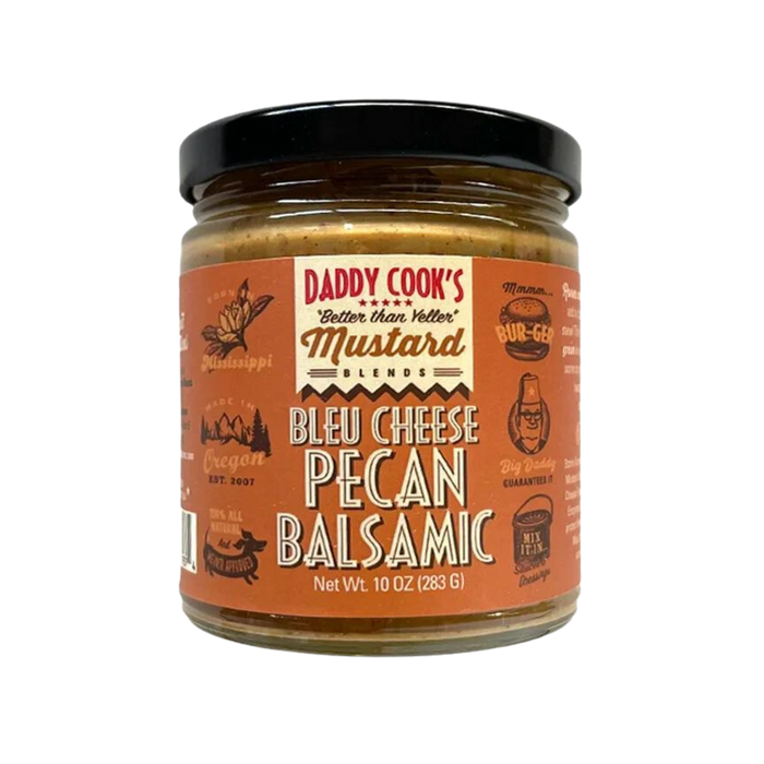 Daddy Cook's Bleu Cheese Pecan Balsamic Mustard