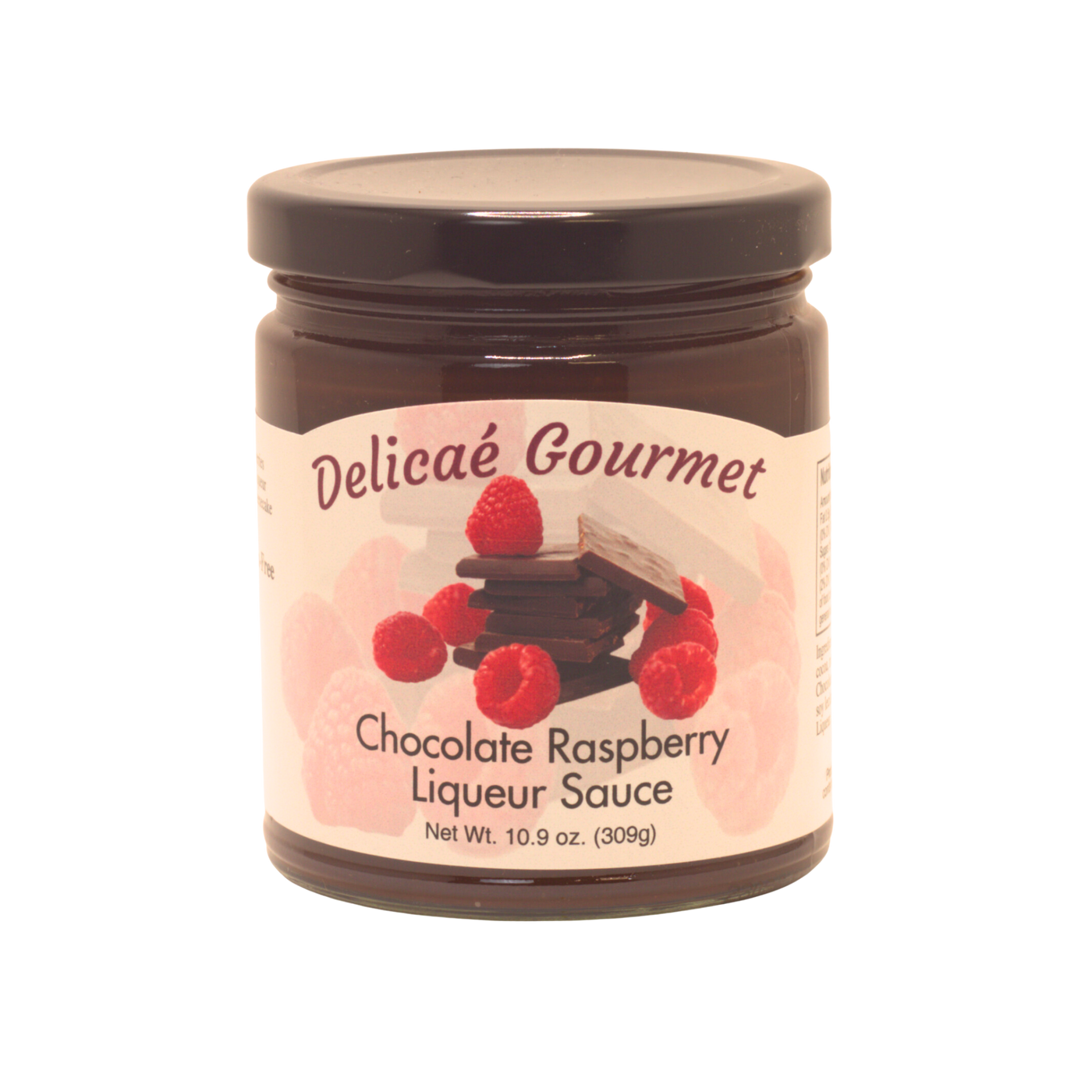 Delicae Gourmet Chocolate Raspberry Liqueur Sauce — National Mustard Museum