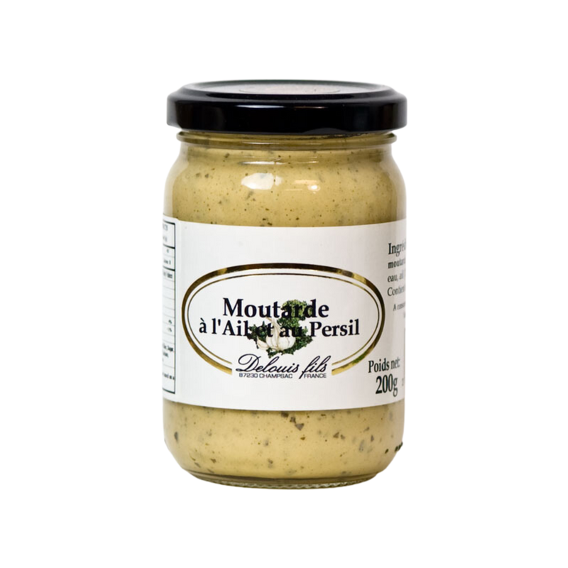 Delouis Fils Mustard with Garlic and Parsley
