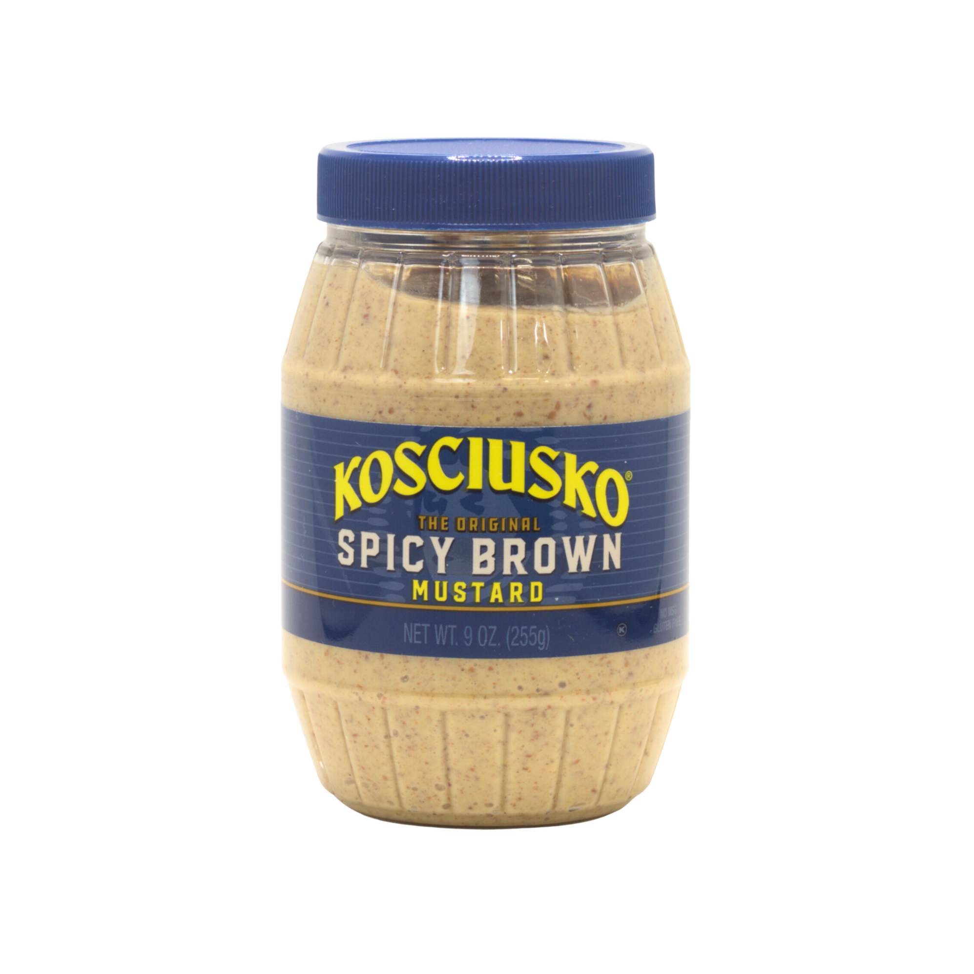 Kosciusko Original Spicy Brown Mustard (Blue Cap) — National Mustard Museum