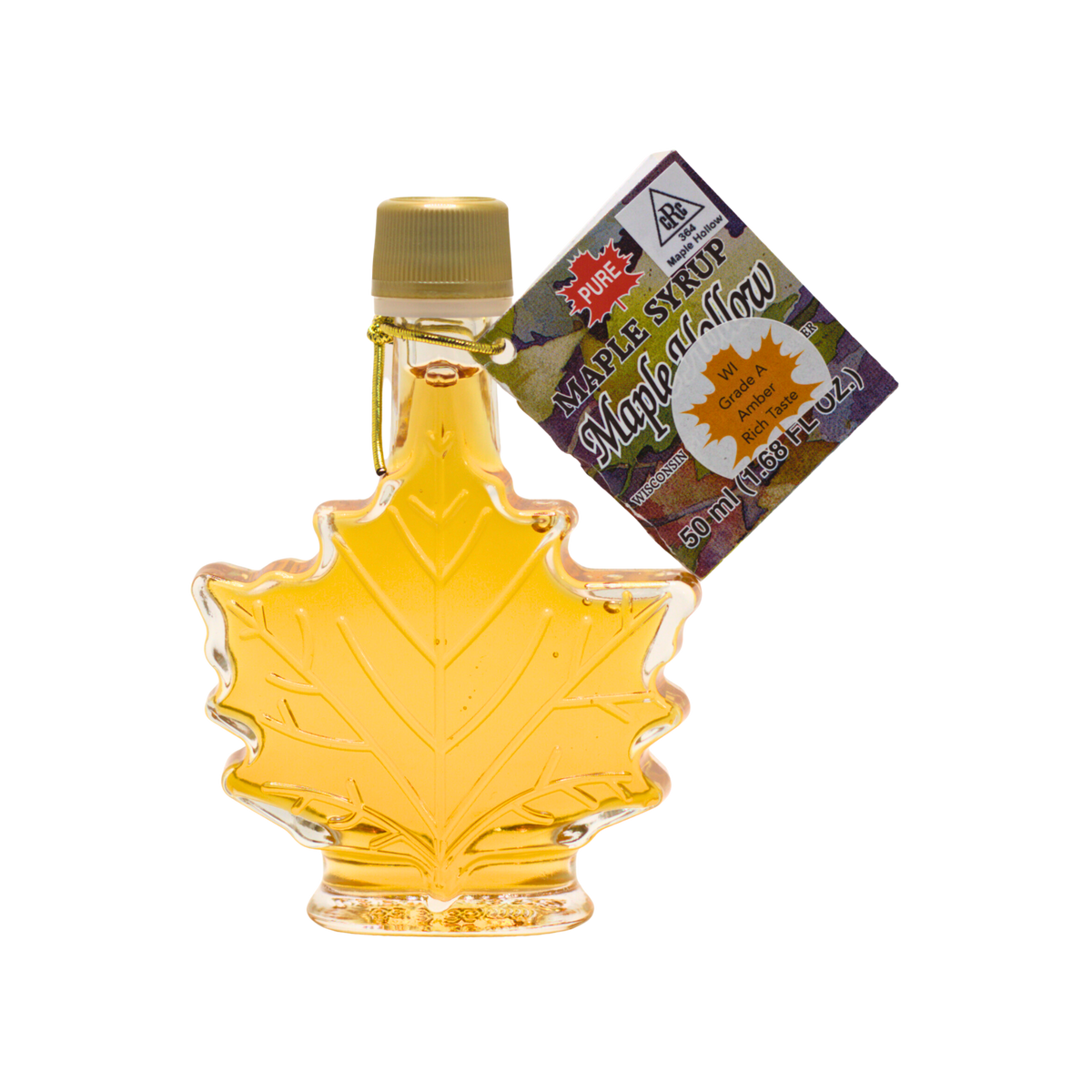 Maple Hollow Pure Maple Syrup in Leaf Bottle — National Mustard Museum