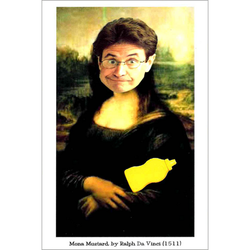 Mustard Museum Fine Art Postcard - The Mona Mustard