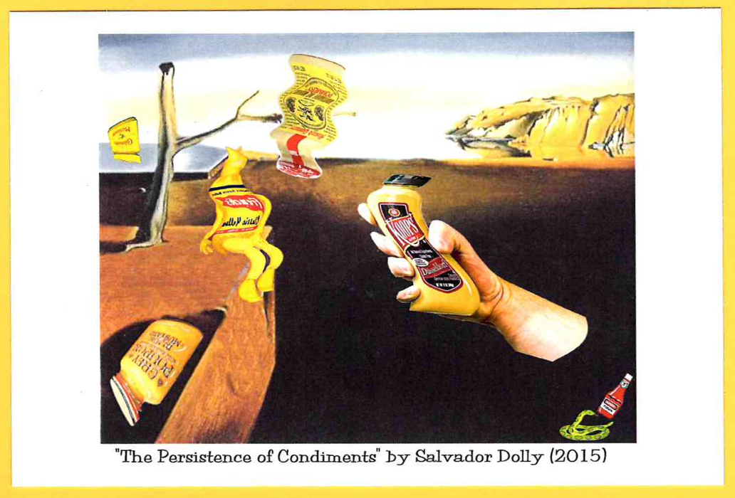 Mustard Museum Fine Art Postcard - The Persistence of Condiments