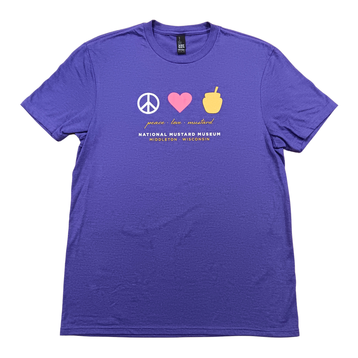 Peace Love Mustard T-Shirt — National Mustard Museum