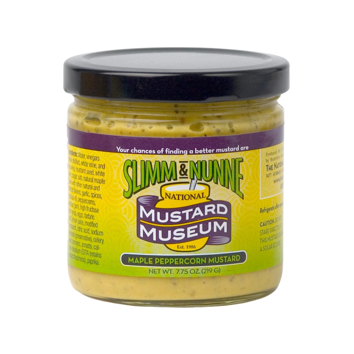 Slimm & Nunne Maple Peppercorn Mustard Single Jar