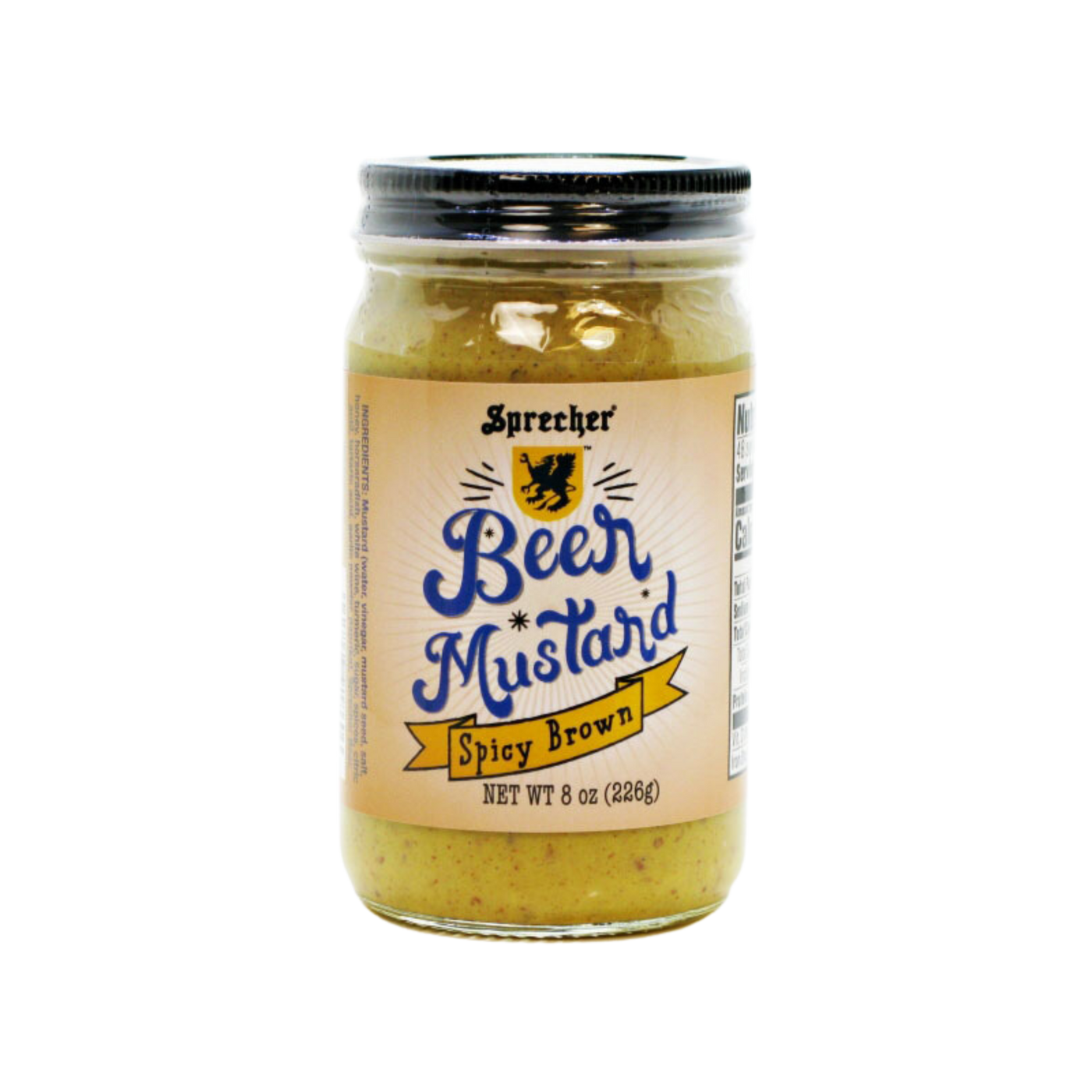 Sprecher Spicy Brown Beer Mustard — National Mustard Museum