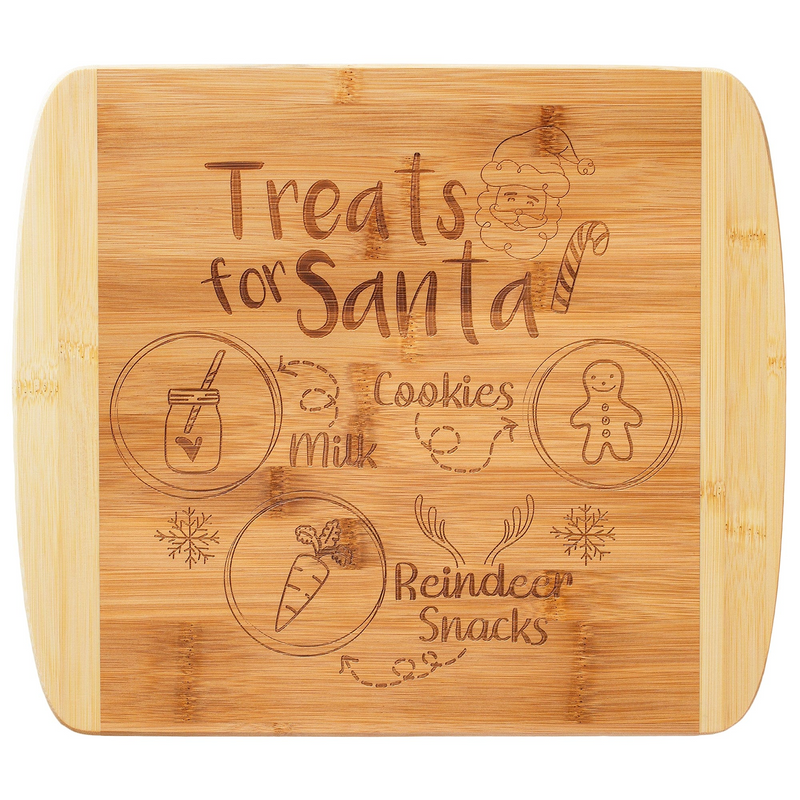 Totally Bamboo Treats for Santa Cutting Board