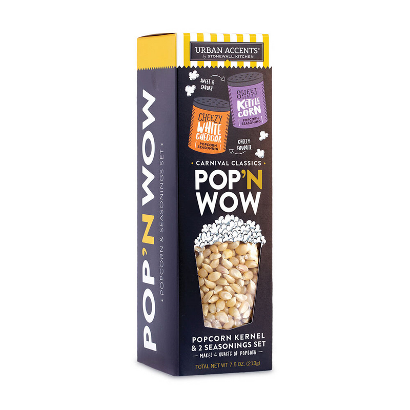 Urban Accents Pop 'N Wow Popcorn Gift Set Carnival Classics